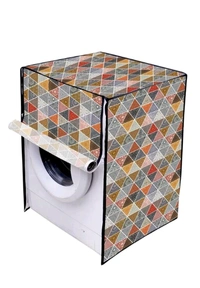 PVC Printed Font loading  Machine Covers Dimensions (25"*23.5"*33") and Capacity (320) Liters - 320 Liter, PVC, Pack of 1